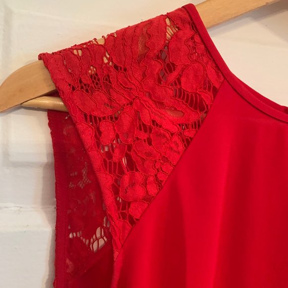 J. Crew Sleeveless Top with Lacy Shoulders - Picture 3 of 11